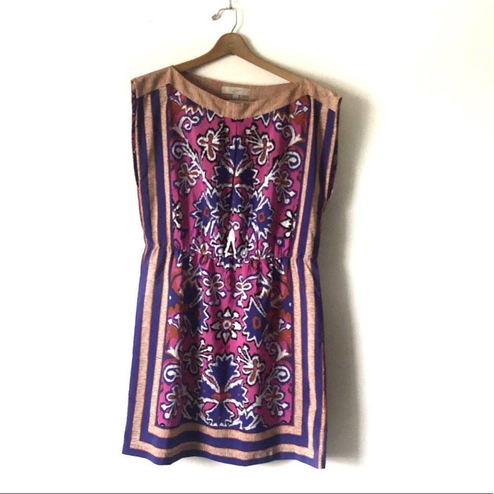 Ann Taylor loft abstract print dress in EUC sz med